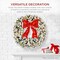 Best Choice Products Artificial Pre-Lit Flocked Fir Christmas Wreath Decoration w/ 2-in-1 LED Lights